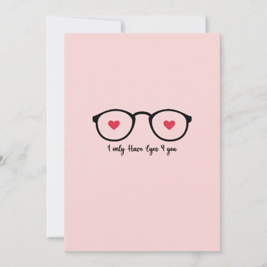 Ik heb alleen ogen voor jou feestdagenkaart (Voorkant)