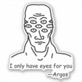 Ik heb alleen ogen voor jou (van Argos) Sticker (Voorkant)