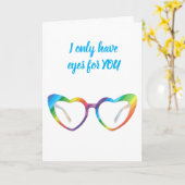 IK HEB ALLEEN OGEN "VOOR JULLIE" JUBILEUM KAART (Gele Bloem)