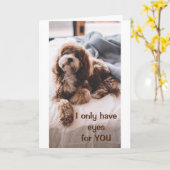 *IK HEB ALLEEN OGEN VOOR JULLIE* JUBILEUM LIEFT KAART (Gele Bloem)