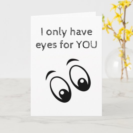 IK HEB ALLEEN "OGEN VOOR JULLIE" KAART (Gele Bloem)