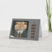 "IK HEB ALLEEN OGEN VOOR U" ONS JUBILEUM KAART (Voorkant)