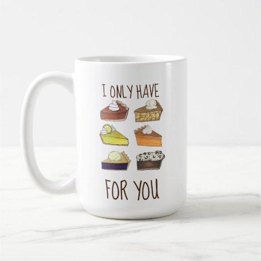 Ik heb alleen pasteien (ogen) voor je grappige bio koffiemok (Links)