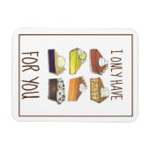 Ik heb alleen pasteien (ogen) voor je grappige bio magneet (Horizontaal)