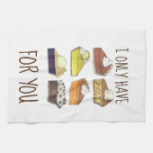 Ik heb alleen pasteien (ogen) voor je grappige bio theedoek (Horizontaal)