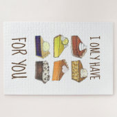 Ik heb alleen taarten (ogen) voor jou. legpuzzel (Horizontaal)