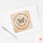 Ik Heb Alles Vierkante Sticker (Envelop)