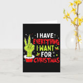 Ik heb alles wat ik voor Kerstmis wil, het is mij, Kaart (Gele Bloem)