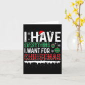 Ik heb alles wat ik wil voor de kerst in mij kaart (Gele Bloem)