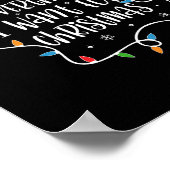 Ik heb alles wat ik wil voor de kerst in mij poster (Hoek)