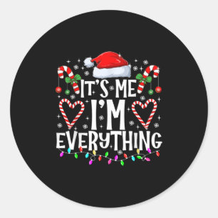 Ik Heb Alles Wat Ik Wil Voor Kerstmis Het Is Mij I Ronde Sticker