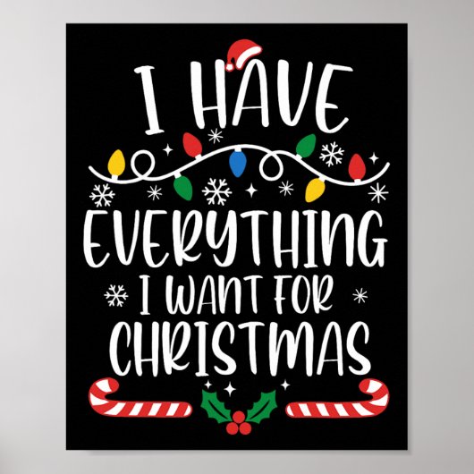 Ik heb alles wat ik wil voor Kerstmis, ik ben het Poster (Voorkant)