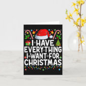Ik heb alles wat ik wil voor Kerstmis paar Kerstmi Kaart (Gele Bloem)