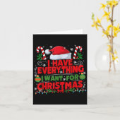 Ik heb alles wat ik wil voor kerstparen kaart (Gele Bloem)