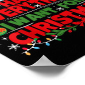 Ik heb alles wat ik wil voor kerstparen poster (Hoek)