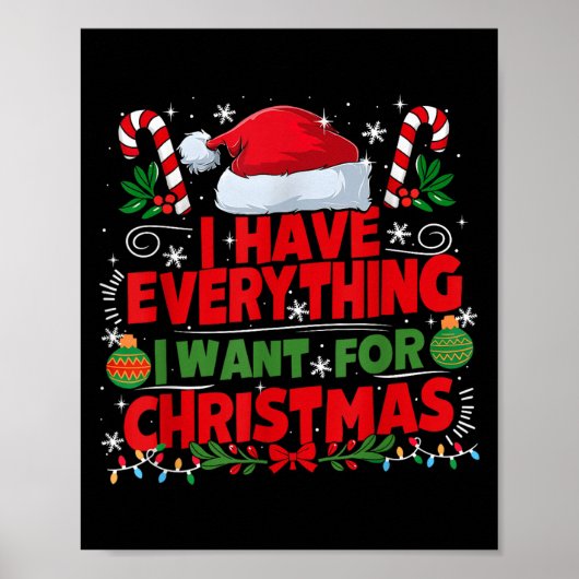 Ik heb alles wat ik wil voor kerstparen poster (Voorkant)