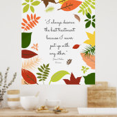 Ik heb altijd de beste behandeling nodig poster (Keuken)