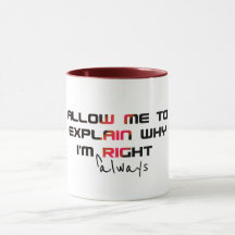 Ik heb altijd gelijk Grad Mug - Grappige afstudeer