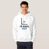 Ik heb altijd gelijk hoodie (Voorkant volledig)