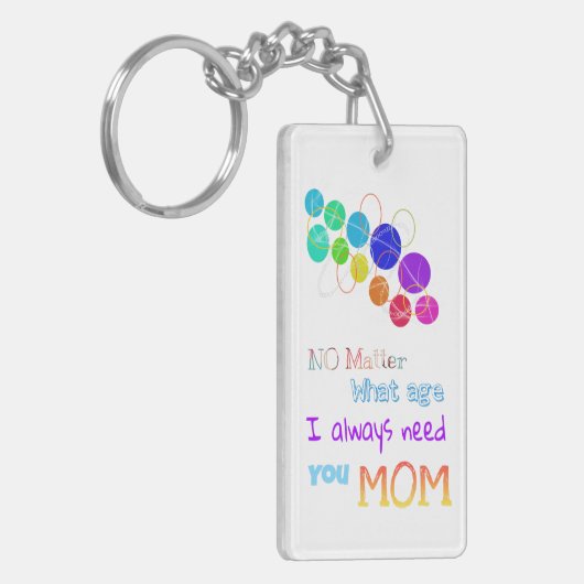 Ik heb altijd moeder nodig sleutelhanger (Voorkant Links)