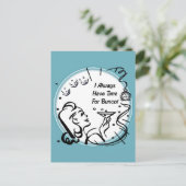 Ik heb altijd tijd voor Bunco door Artinsped Briefkaart (Staand voorkant)