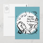 Ik heb altijd tijd voor Bunco door Artinsped Briefkaart (Voorkant / Achterkant)