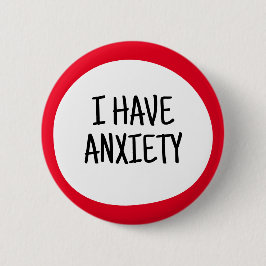Ik heb Angst, Astma Verborgen Beperking Bewustzijn Ronde Button 5,7 Cm