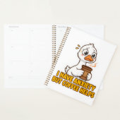 Ik heb angst maar koffie helpt grappig planner (Display)
