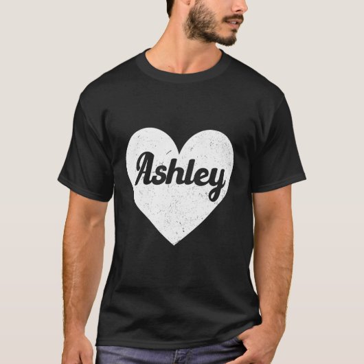 Ik heb Ashley voornamen gegeven en hij hou van Ash T-shirt (Voorkant)