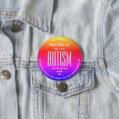 Ik heb Autisme Bewustzijn ASD Neurodiversiteit Spe Ronde Button 7,6 Cm (In situ)