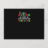 Ik heb autisme en dat maakt me de baas uitnodiging briefkaart (Voorkant)