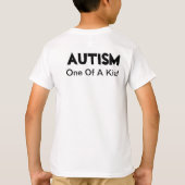 Ik heb autisme-je bent gewoon raar t-shirt (Achterkant)