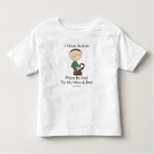 Ik heb autisme (jongen) kinder shirts (Voorkant)