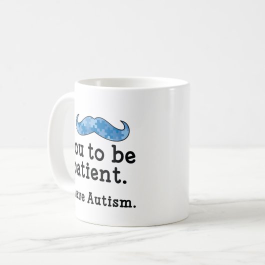 Ik heb autisme koffiemok (Voorkant links)