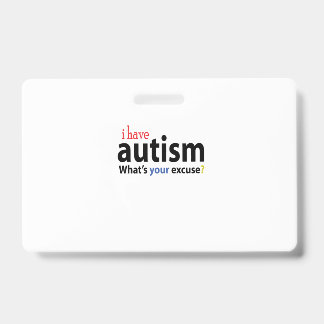 IK HEB AUTISME ONTWERPEN Autistische T-shirt Badge