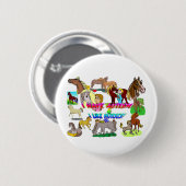 ik heb autisme op paarden ronde button 5,7 cm (Voorkant /achterkant)