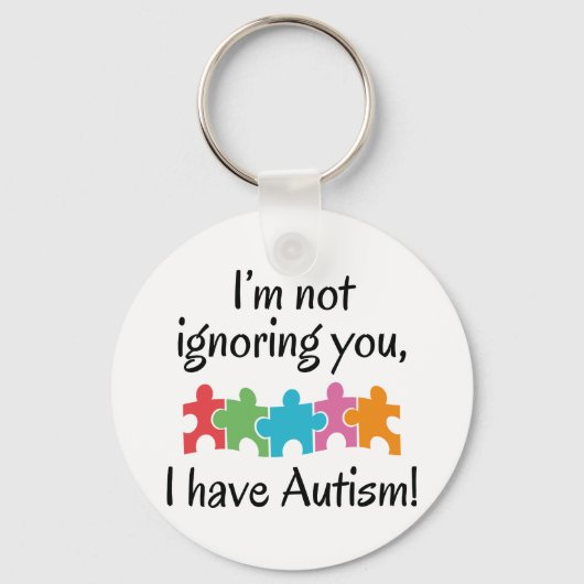 Ik heb autisme sleutelhanger (Voorkant)