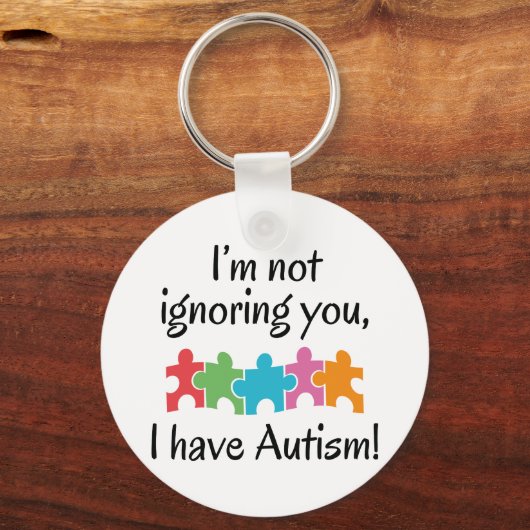 Ik heb autisme sleutelhanger (Voorkant)