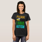 Ik heb autisme. t-shirt (Voorkant volledig)