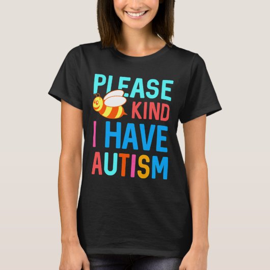 Ik heb autisme. t-shirt (Voorkant)