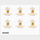 "Ik heb Autisme"-Trick or treat stickers (Vel)