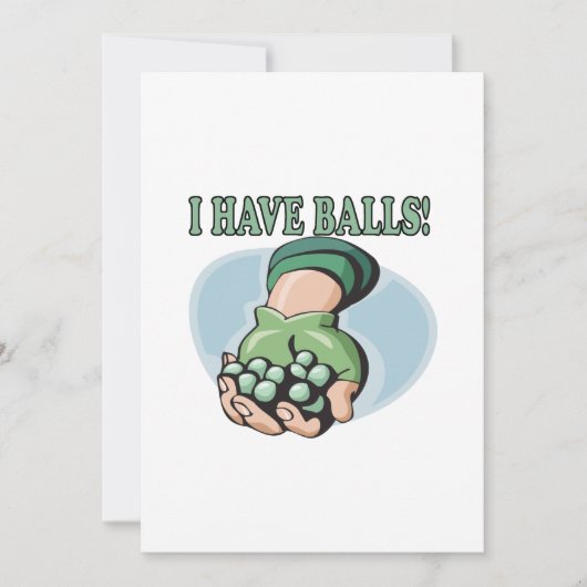 Ik heb ballen 2 kaart (Voorkant)