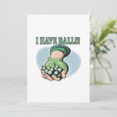 Ik heb ballen 2 kaart (Staand voorkant)