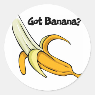 Ik heb banaan ronde sticker
