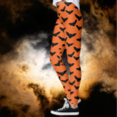 Ik heb Batty Oranje Black Bats Leggings