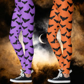 Ik heb Batty Oranje Black Bats Leggings