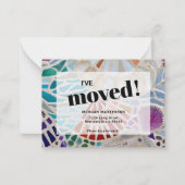Ik heb Beach Moving Announcement bezocht Notitiekaartje (Voorkant)