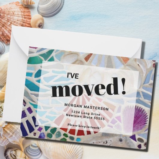 Ik heb Beach Moving Announcement bezocht Notitiekaartje