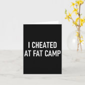 Ik heb bedrogen in het Vat Camp, grappig, okes, Sa Kaart (Gele Bloem)