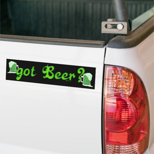 Ik heb Beer Bumpersticker (Op Truck)